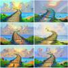Rainbow Bridge DIY 5D Diamond Painting Full Round Resin Mosaic Landscape Animal Diamond Embroidery Cross Stitch Home Decor