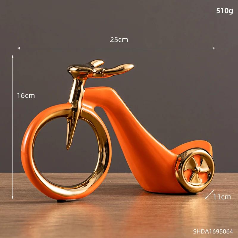 Простая керамическая велосипедная стойка для вина, дизайнерский дизайн, высококачественное украшение для винного шкафа в офисе, современный держатель для вина, современный декор для дома