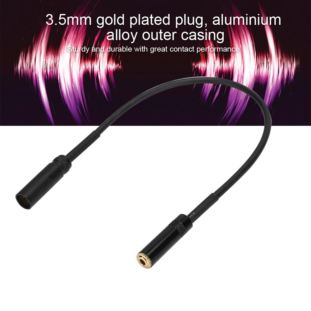 3.5mm Female to Mini XLR Male Two Way Audio Cable Adapter for Camera Photography Equipment(0.3m )