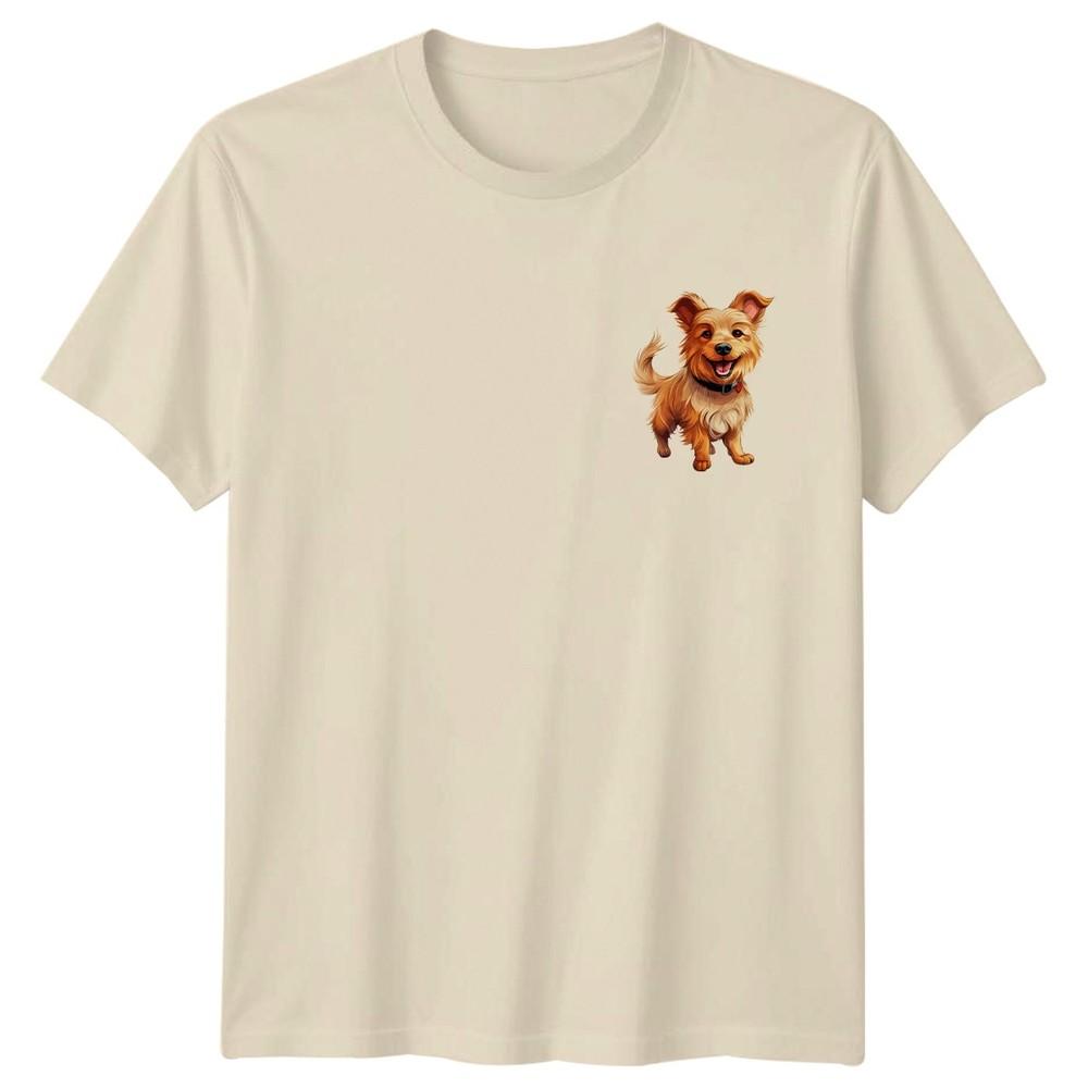 Happy Dog Dogs Animals Graphic Tee Unisexs TShirt Unisexs Tee Unisex Casual Top