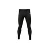 Мужские облегающие длинные спортивные брюки с логотипом бренда Li Ning, черные AULSB45-1
