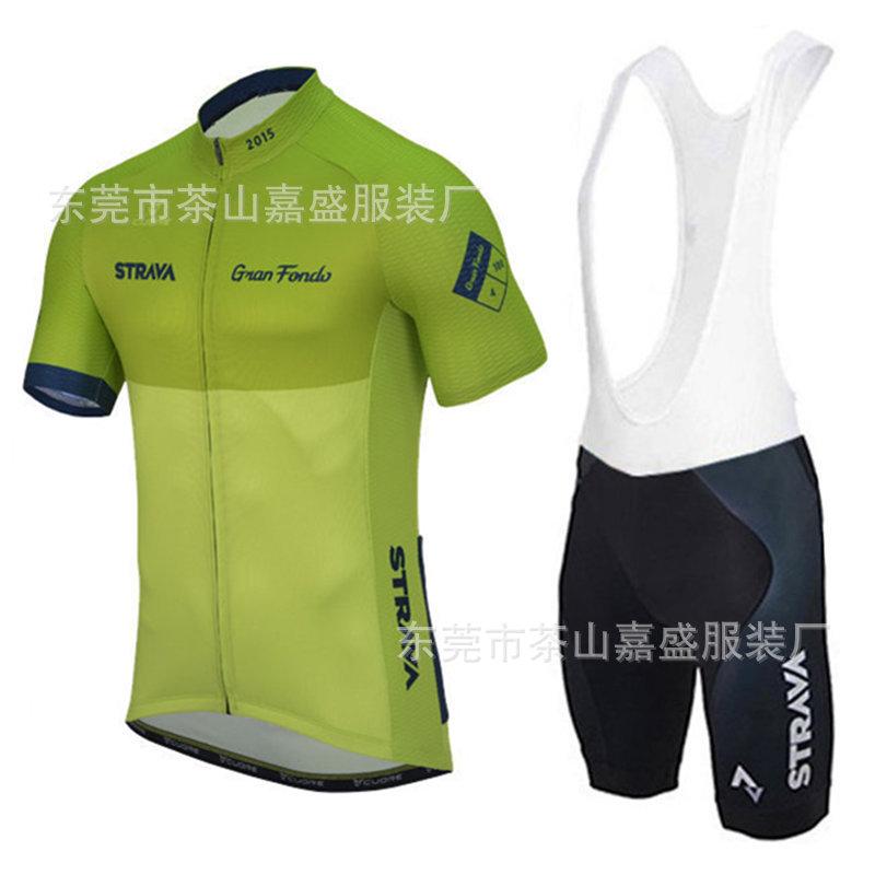 2025 for STRAVA short-sleeved set, bicycle road bike cycling suit, quick-drying, breathable and sweat-absorbing