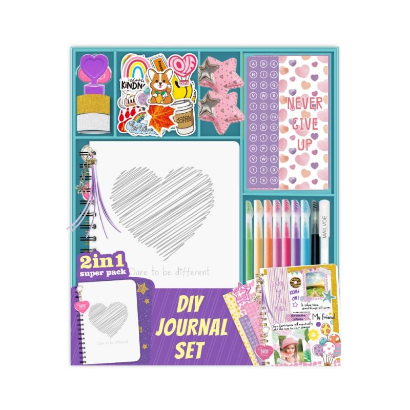 DIY Scrapbook Kit 200 Pcs Stickers Set Kids Teens Art Craft Gift