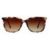 Suzy Levian Women S Beige tortoiSe Square lenS Gold Accent SunglaSSeS Beige