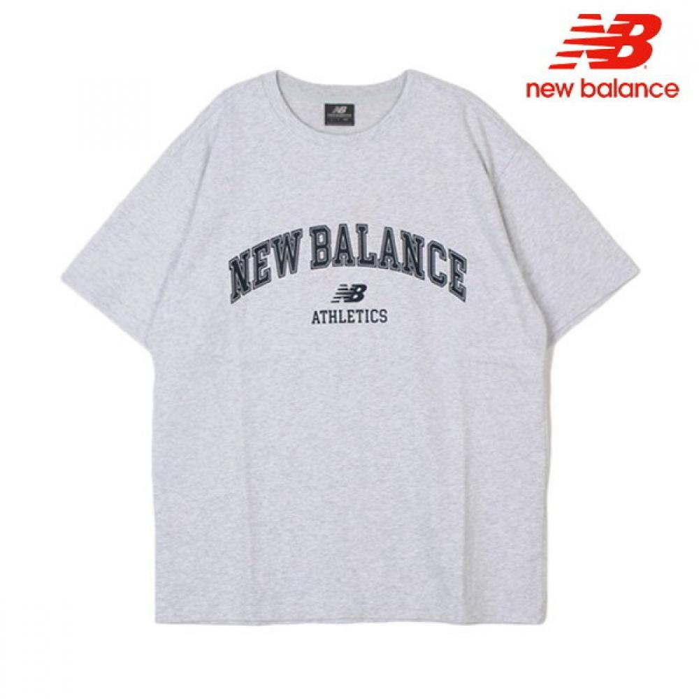 New Balance Half Club Uni Arch Logo Short Sleeve Tee Semi Overfit Nbnefco213 16 Short Sleeve