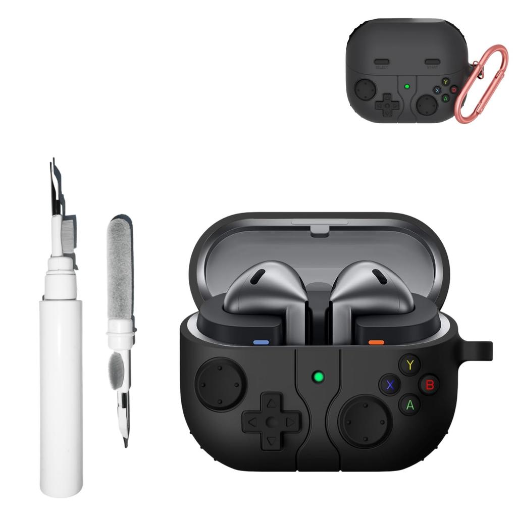 Для новых Galaxy Buds3 FE (2025) Ударопрочный чехол-накладка для Galaxy Buds 3 FE Защитный жесткий чехол-оболочка с брелоком и чистящим набором