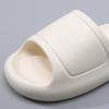 One-word Drag Thick Bottom Heightened Non-slip Breathable Slippers Bathroom Wear EVA Couple Sandals Straight Hair