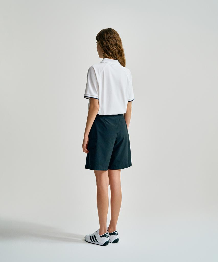 SERGIO TACCHINI W Cotton-Like Woven Bermuda Pants