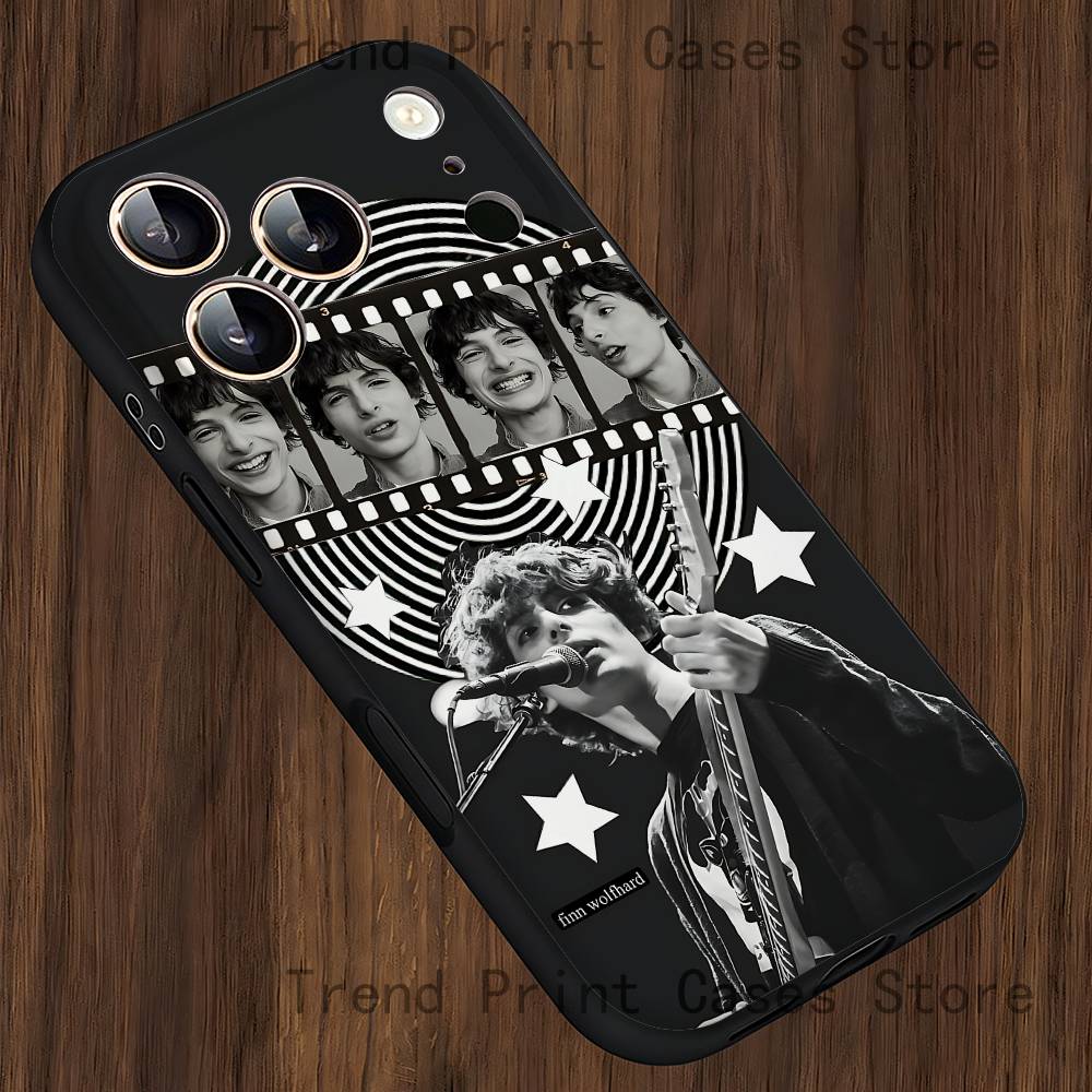 F-Finn W-Wolfhard Phone Case For iPhone 14,16,12,13,15,11,17,Pro,Max,Plus,E,Air,Mini  Soft Cover