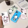 Cute P-Pochacco Transparent Soft Phone Case For iPhone 15 12 14 16 17 13 Plus 11 Pro Max 13 Pro