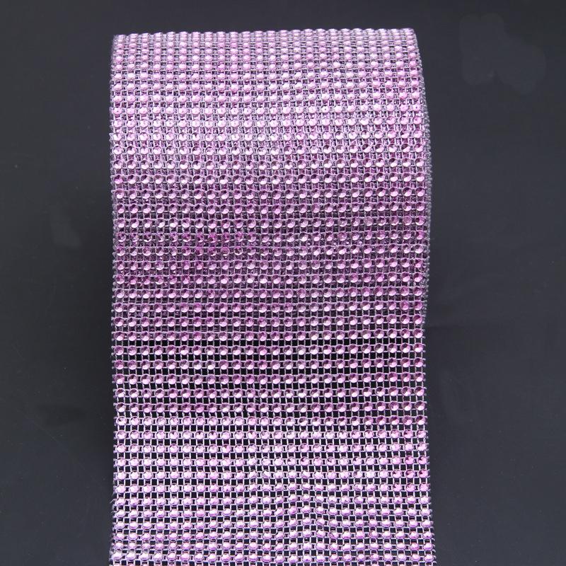 Модная ромбовидная сетка, обертка для торта, ролл, блестящая лента со стразами, свадебный декор, украшение для вечеринки