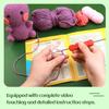 Fenrry Dinosaur Shape Doll Ornaments Hand Made Woven Crochet Wool Diy Crochet Knitted Material Bag Complete Set for Beginner
