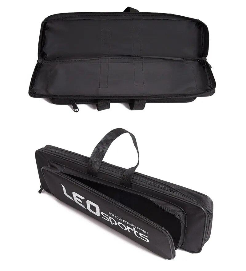 LEO Телескопическая морская удочка 130/160 см, комбинированная спиннинговая катушка, рыболовные крючки, мягкая приманка, полный набор рыболовных снастей, дорожная рыболовная сумка