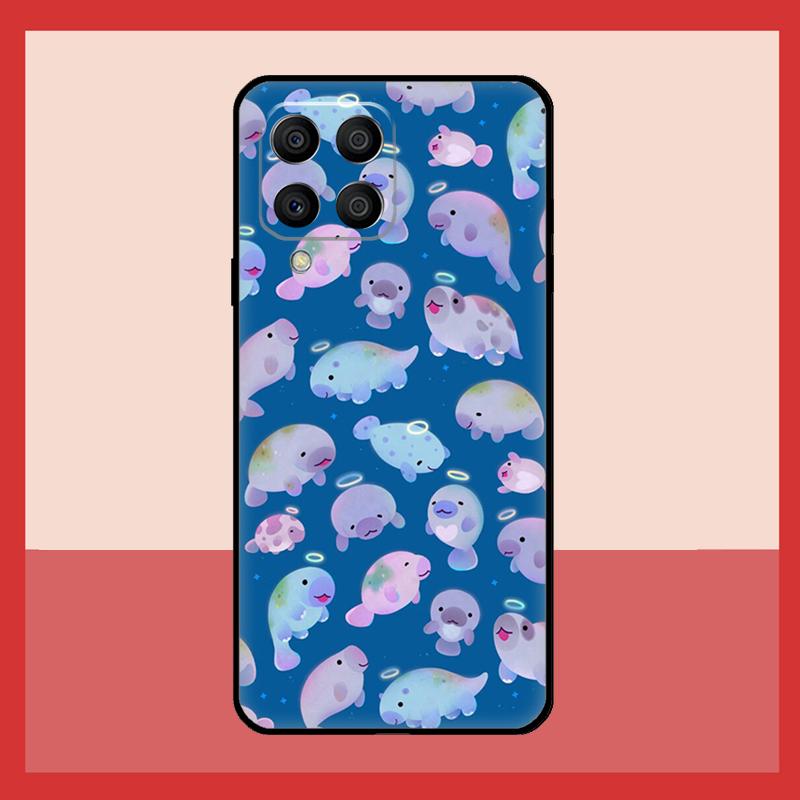 Милый чехол с ламантином для Samsung Galaxy M31 M21 M13 M33 M53 M15 M35 M55 M16 M36 M56 M12 M32 M52 M14 M34 M54