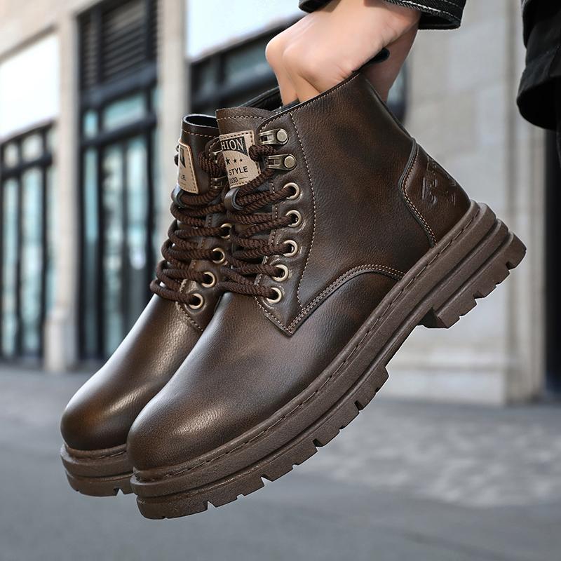 Luxury Men Boots Autumn Winter Slippers Warm Men Shoes Sneakers Male Tenis Shoes Boots Men Sneakers Winter High Top Shoes for Men