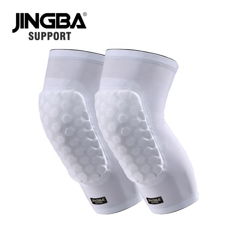 JINGBA Factory Anti-slip Honeycomb Breathable Knee Support Brace Knee Sleeves for Outdoor Sports Dance Climbing Football