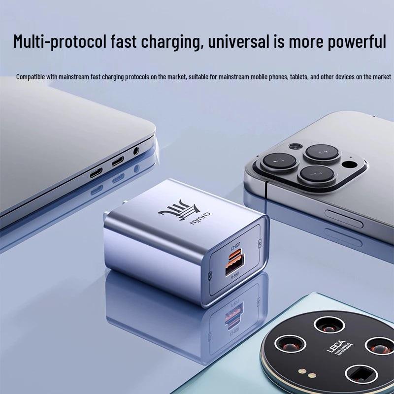 100 Вт GaN Быстрое Зарядное Устройство для Устройств Apple и Huawei USB-C