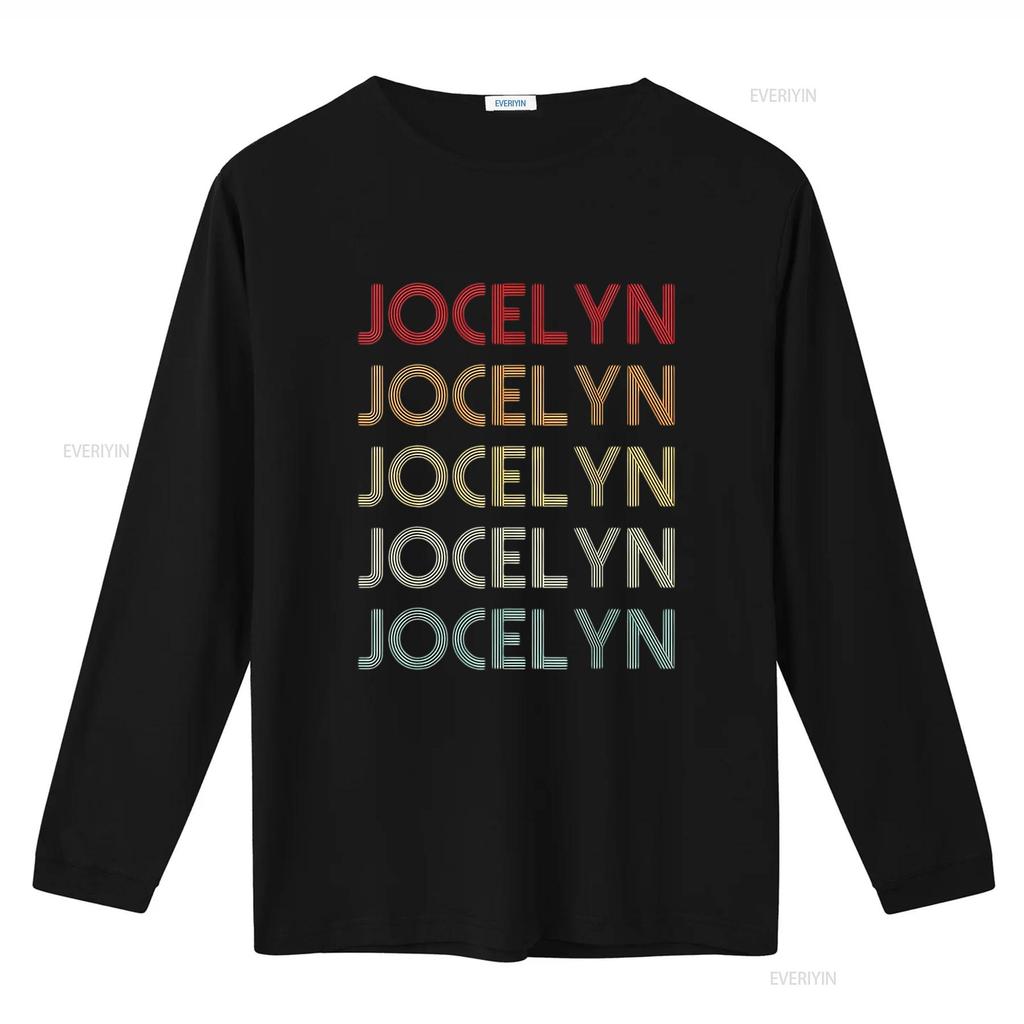 Mens Jocelyn Retro Funny Name Humor Nickname T Shirt White Large vintage Washed streetwear Slightly Stretched designer clothes