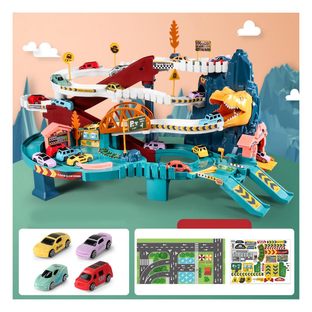 Игрушка для автомобильных рельсов Гибкая гравитационная горка Приключение Подарок на день рождения Игрушка для электромобиля
