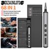 68 In 1 Electric Screwdriver Set Precision Power Tool Kits 5 Torque Magnetic Screw Driver Bits for Eyeglasses Watch Phone Laptop