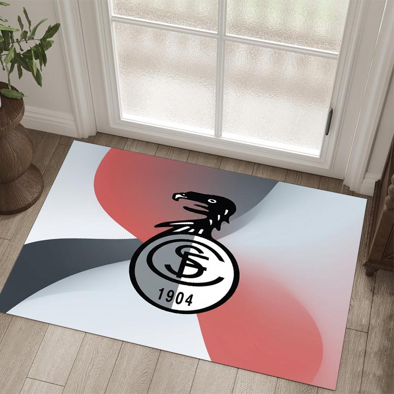 SC Freiburg FC Design Crystal Velvet Carpet Cozy Non?Slip Printed Rug For Bedroom Living Room Entrance