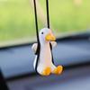 Car Interior Pendant Hanging Ornament Little Duck Swing Hanging Pendant Car Rearview Pendant