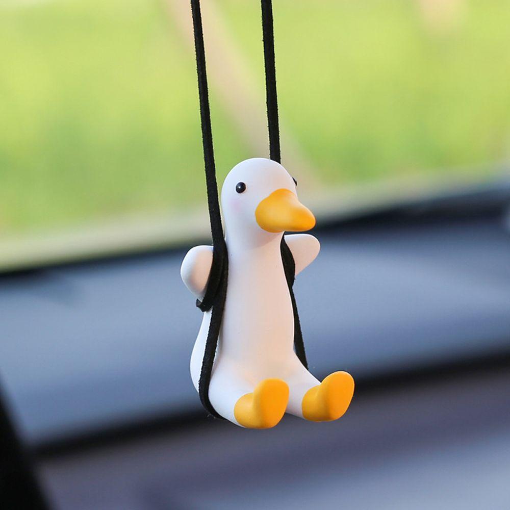 Car Interior Pendant Hanging Ornament Little Duck Swing Hanging Pendant Car Rearview Pendant