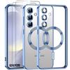 Case for Samsung Galaxy S24 Plus (S24+) - BOOLING - with Magnetic Ring Camera Film - Blue - 2 Tempered Glasses
