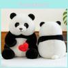 Adorable Plush Panda Toy With Pp Cotton Filling For Girls Children Doll Gift