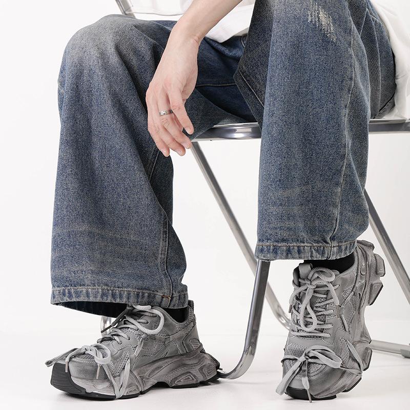 2025 Men's Platform Sneakers Designer Color Matching Dad Shoes Comfortable Soft Sole Heightening Running Shoes Zapatillas Hombre