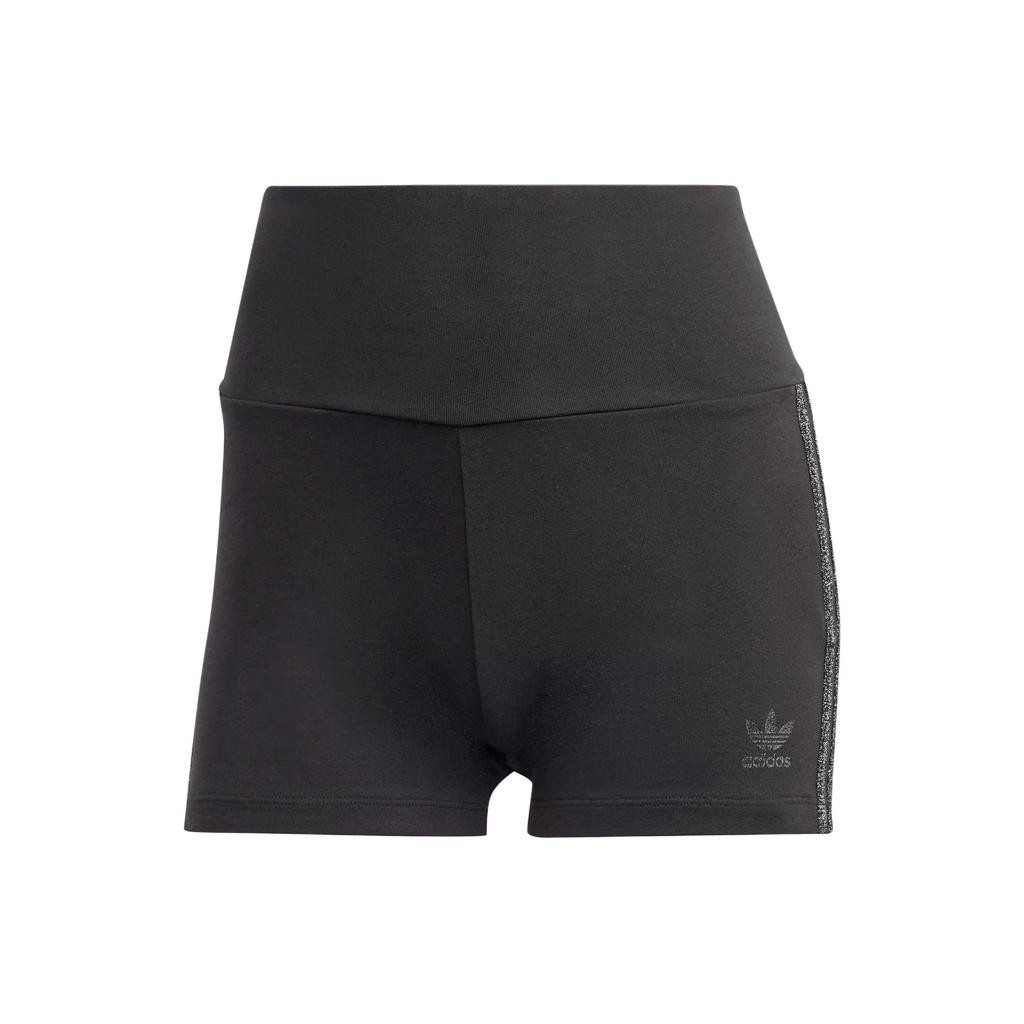 Adidas Originals Premium Montreal Track Pants With Three-Stripe Contrast Shimmer Detail And Shorts Lining Knit Joggers Women Bottoms Black IY3481