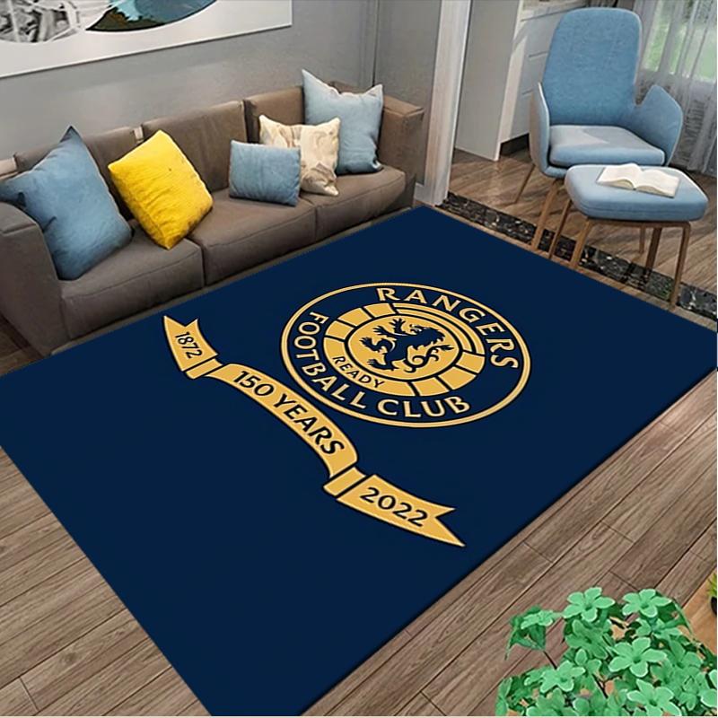 Rangers FC Carpet, Non-slip Office Chair Rug, Digital Print Home Area Rug, Unique Festival Decorations
