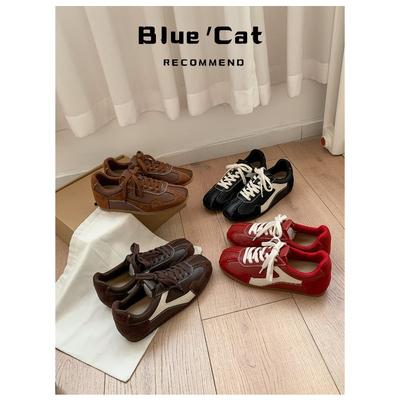 Овчина~ внутренняя высота увеличения см балет женские новые шнуровка повседневные спортивные туфли Майяр