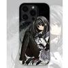 Японский милый чехол для телефона в стиле магической девочки для iPhone 17 16 15 14 13 12 11 Pro Max X XS XR XSMax Plus Air Глянцевая пленка Жесткий чехол из поликарбоната