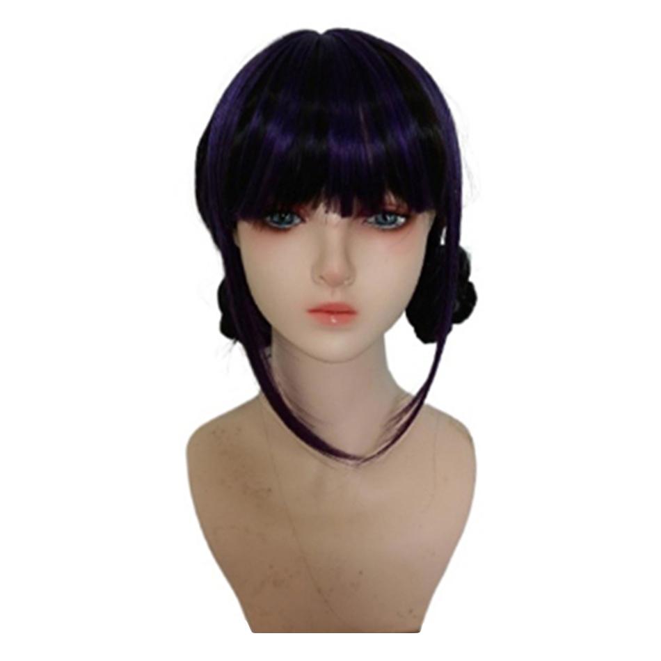 Girls Princess Wig Costume Accessories Kids Elsa Wednesday Rapunzel Jasmine Rumi Mira Zoey Joy Sadness Envy Children Headwear