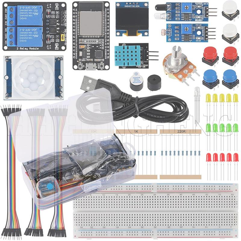 ESP32 Module Kit Starter Kit for ESP32 ESP-32S WIFI Module ESP32 WIFI Development Board Relay Display Sensor esp32 kit