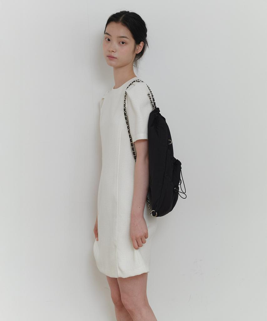 Yeoppe Tweed Line Onepiece_Ivory