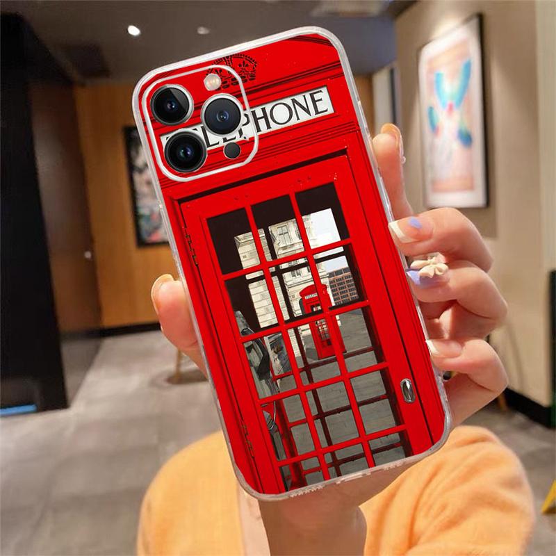 Лондонская эстетика Чехол для телефона Carcasa Funda Для iPhone 17 Pro Max Air 16 15 14 13 Pro Max 15 16 Pro 15Plus Чехол