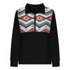 Women's Hooded Printed Sweatshirt Casual Ethnic Printed Long Sleeve Top