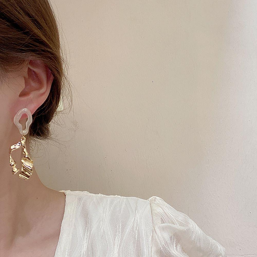 Zinc Zinc Alloy Girls Korean Style Earrings Acrylic Dangle Earrings Women Drop Earrings Fashion Jewelry