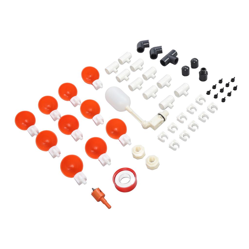 Трубопроводный автоматический поилка для кур, поилка для птиц, дозатор воды, комплект для кормления кур и уток