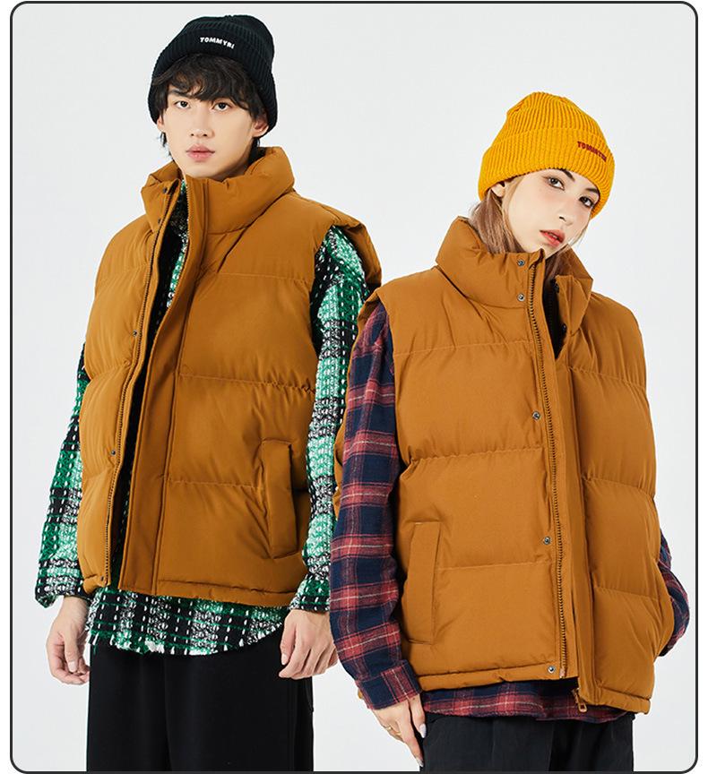 Мужская модная зимняя тяжелая хлопковая жилетка, доступны большие размеры