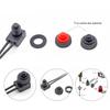 12V Waterproof Latching Push Button On-Off Switch With Wire Black Red