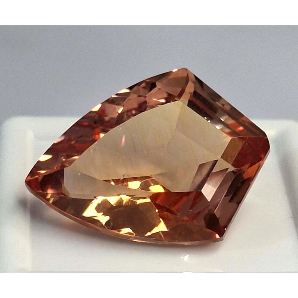 Beautiful Padparadscha Sapphire Natural Fancy Cut 20-22 Ct Certified Gemstone