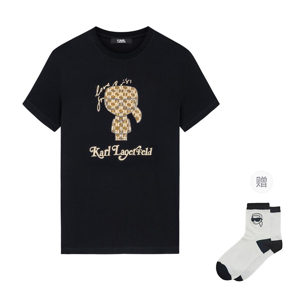 KARL LAGERFELD T Shirt Men's Black E42M1704999
