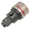 Impact Impact Wrench Conversion Socket Socket Eliminates the Hassle of Pin Patented [GROWGEAR] Impact-Resistant, Pin-Free Adapter, 12.7 Drive,