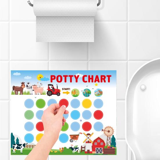 1 Set Cartoon Dinosaur Girls Potty Training Chart Toddler Potty Training Sticker Chart For Girls Potty Training