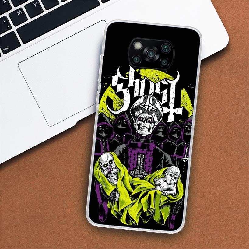 Чехол для телефона Ghost Papa Emeritus для Xiaomi Poco X3 Nfc X4 Gt X5 Pro M5S M4 M3 M2 F5 F4 F3 F2 F1 Mi Note 10 Fundas Shell