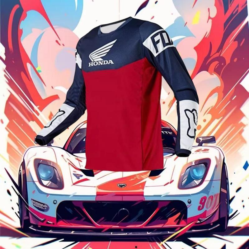 EAV3 Summer 2026 Honda New Off-road Motorcycle Riding T-shirt Fast-drying Breathable Long-sleeved Men's And Women's Riding Clothes