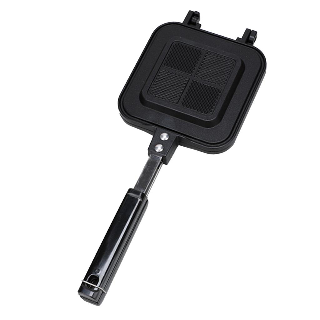 Сковорода для сэндвичей, двухсторонняя, антипригарная, из алюминиевого сплава, для сэндвичей, кухонный инструмент для приготовления пищи